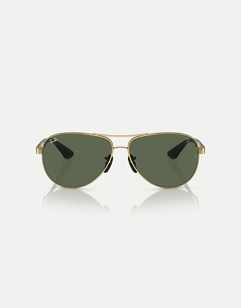 

Солнцезащитные очки Ray-Ban Rb8331m Scuderia Ferrari Collection с зелеными линзами в цвете Arista Gold