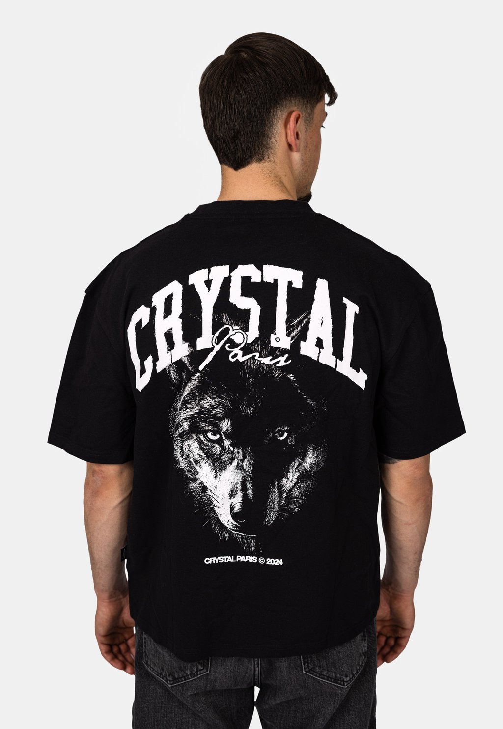 

Футболка с принтом CRYSTAL PARIS, черный