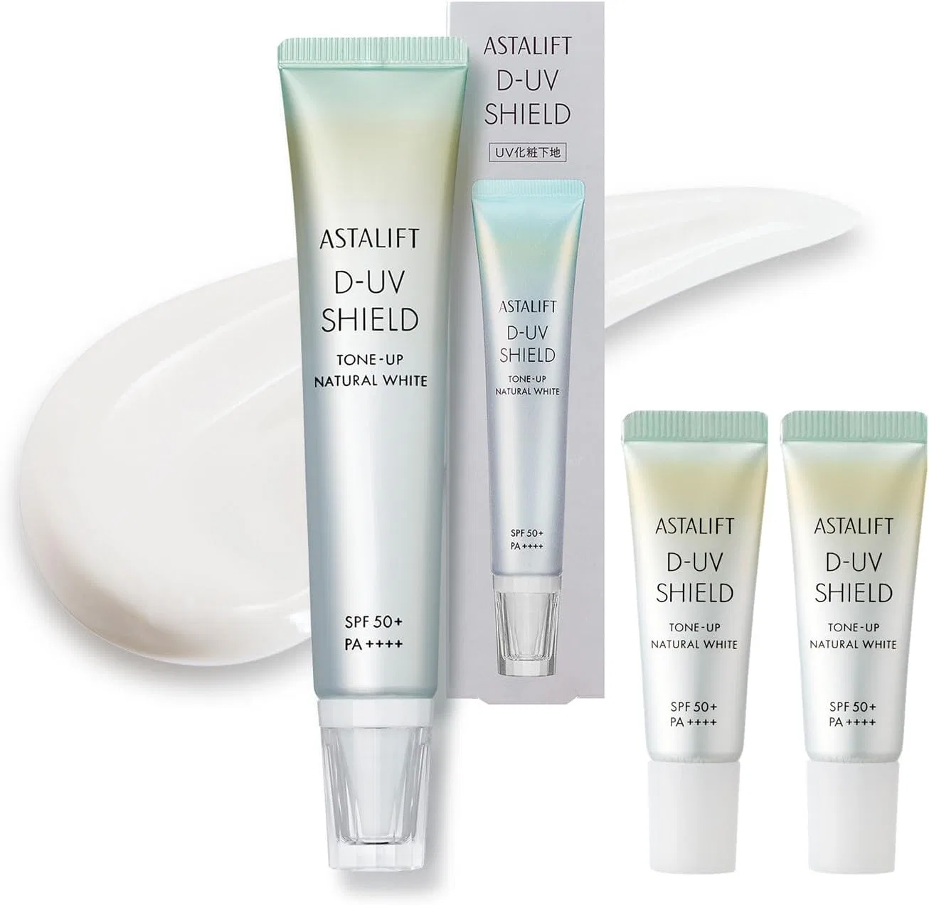 Тональная основа ASTALIFT D-UV Shield Tone Up Natural White 30г + 2 мини 4г
