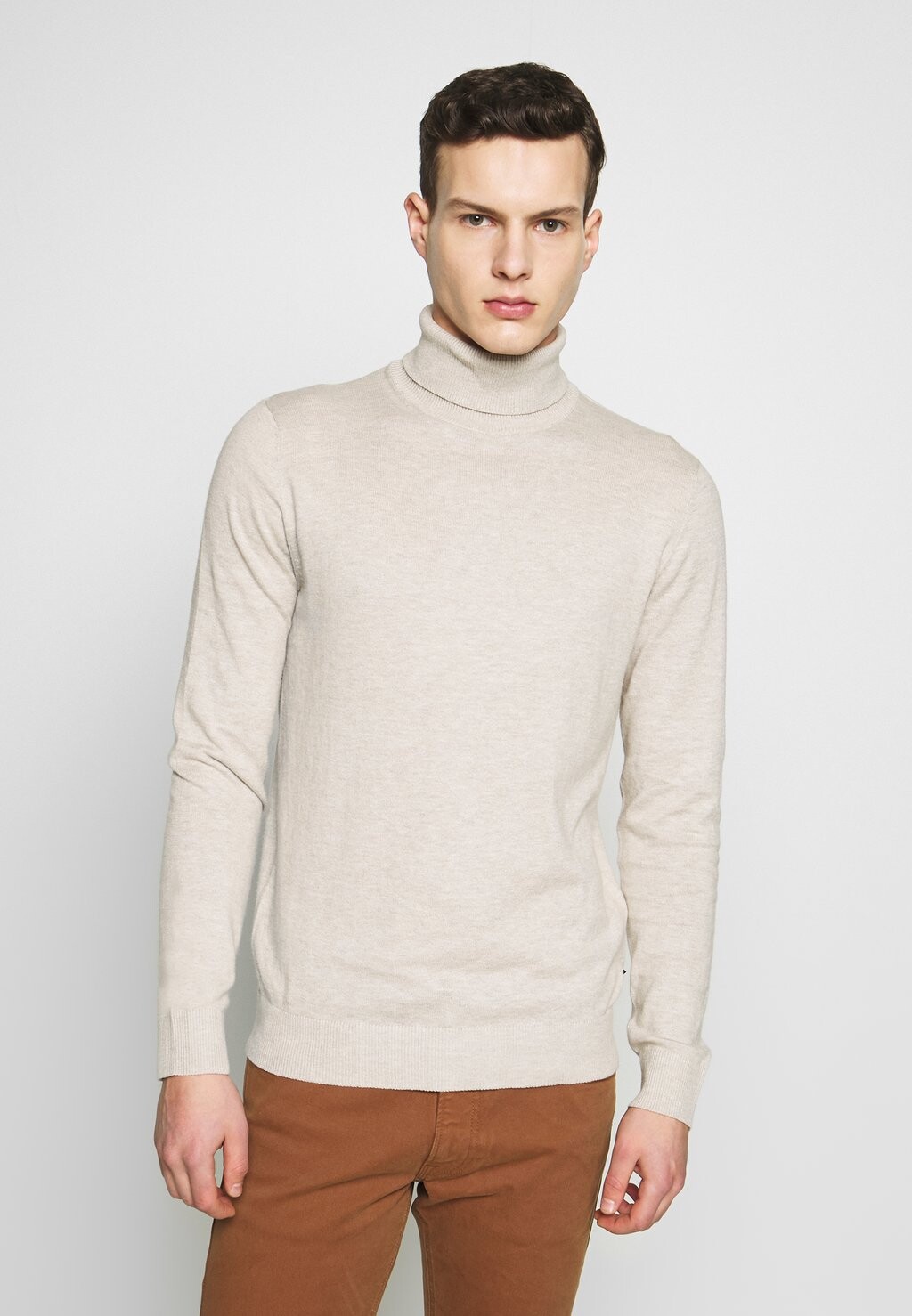 

Свитер JJEEMIL ROLL NECK Jack & Jones, овсяный меланж