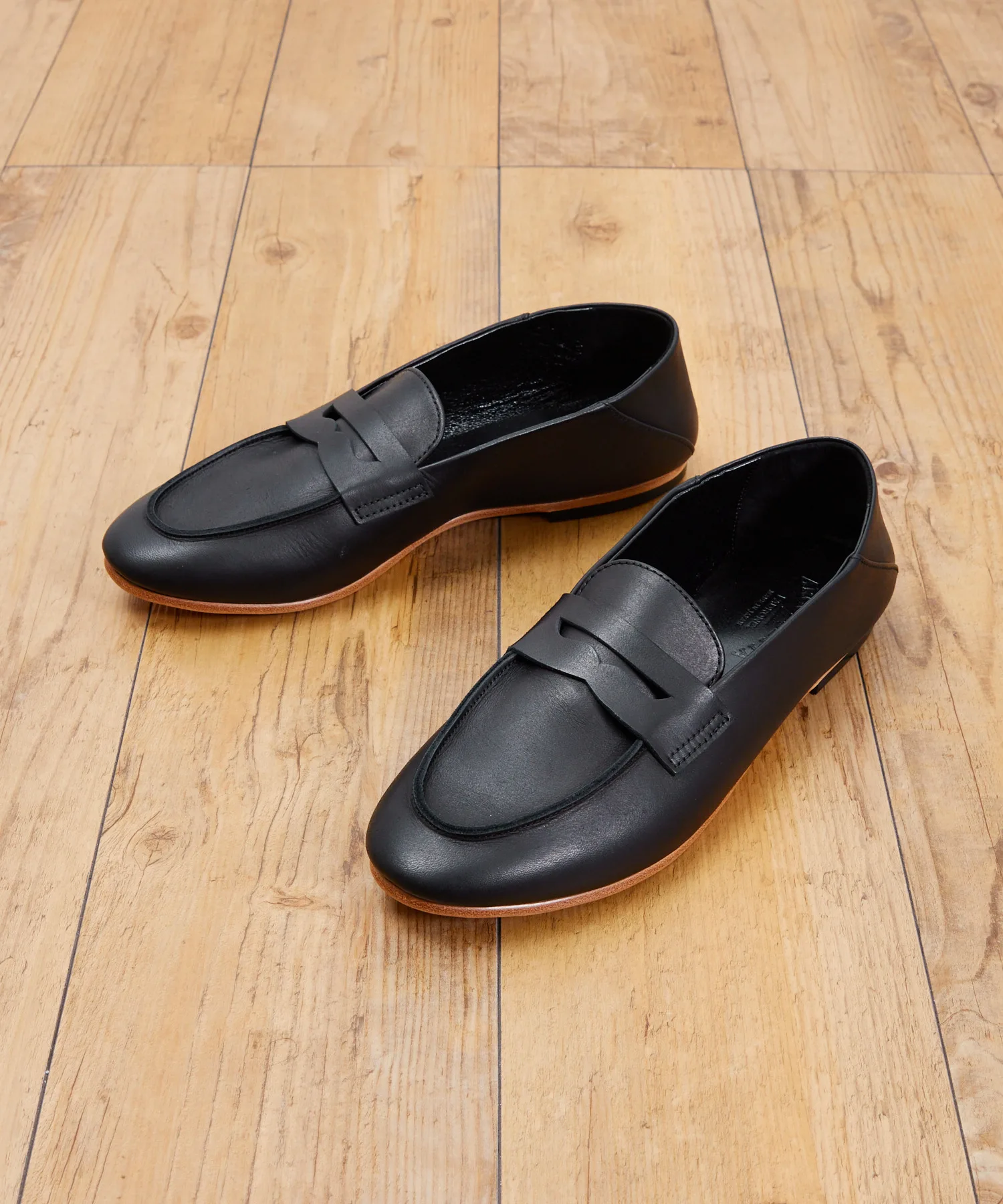 Мужские лоферы из натуральной кожи 2way slip-on ARCOLLETTA PADRONE AP8185-2013 черные