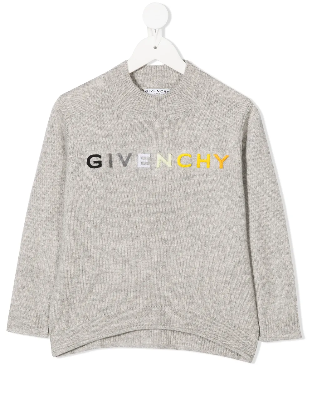 

Джемпер с вышитым логотипом Givenchy Kids, серый