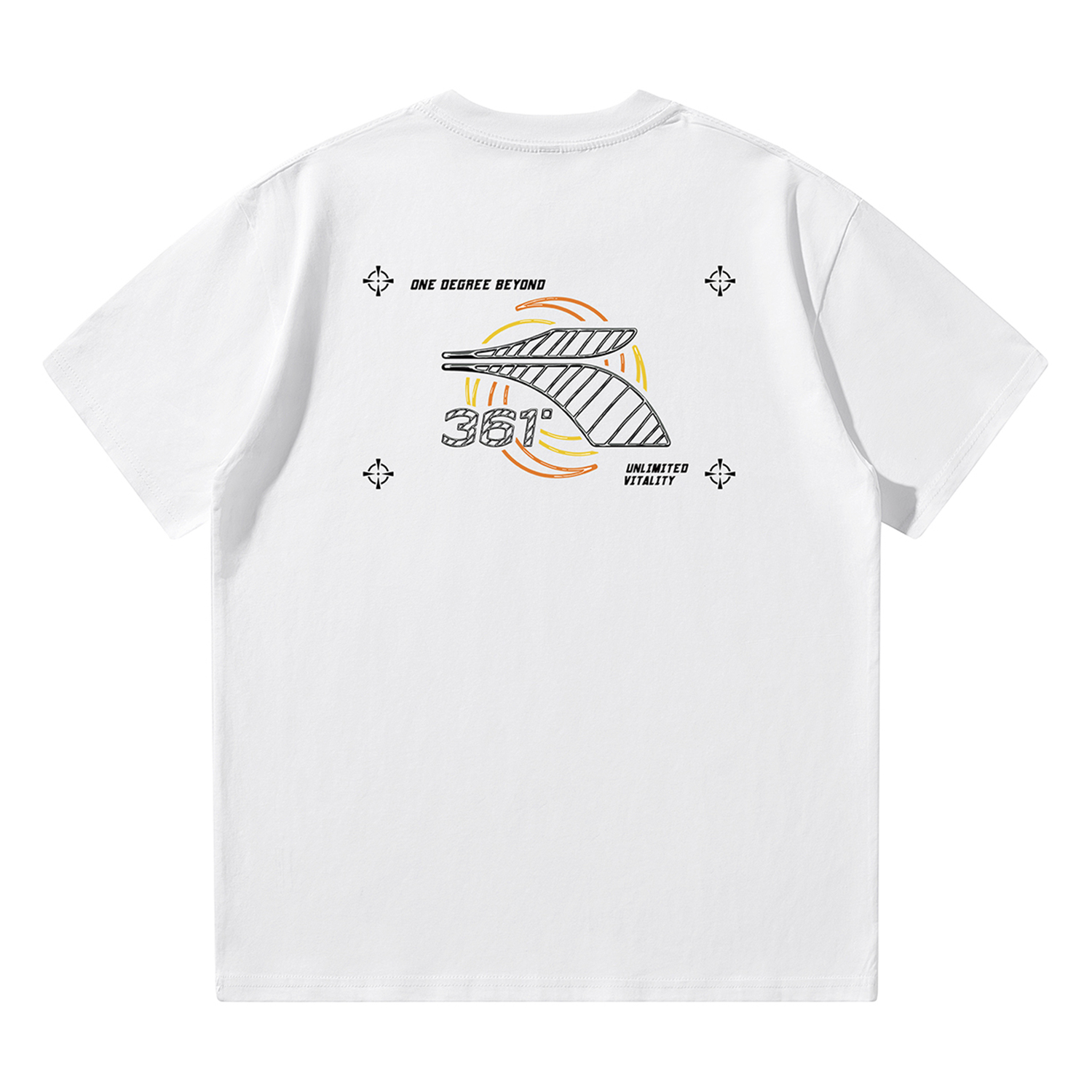 

361° Футболка Unisex White Crew Neck Moderate Straight Fit