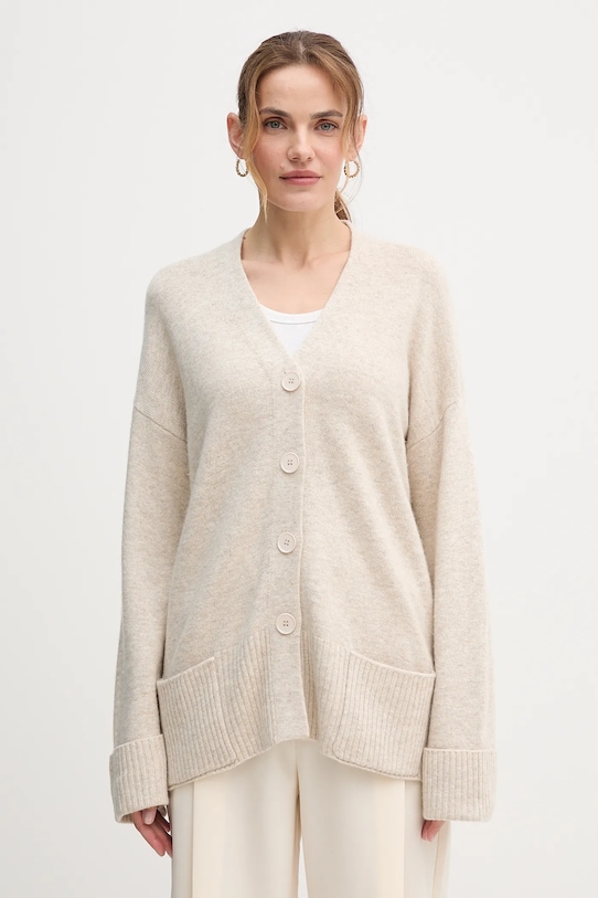 

Кардиган с шерстью United Colors Of Benetton, бежевый