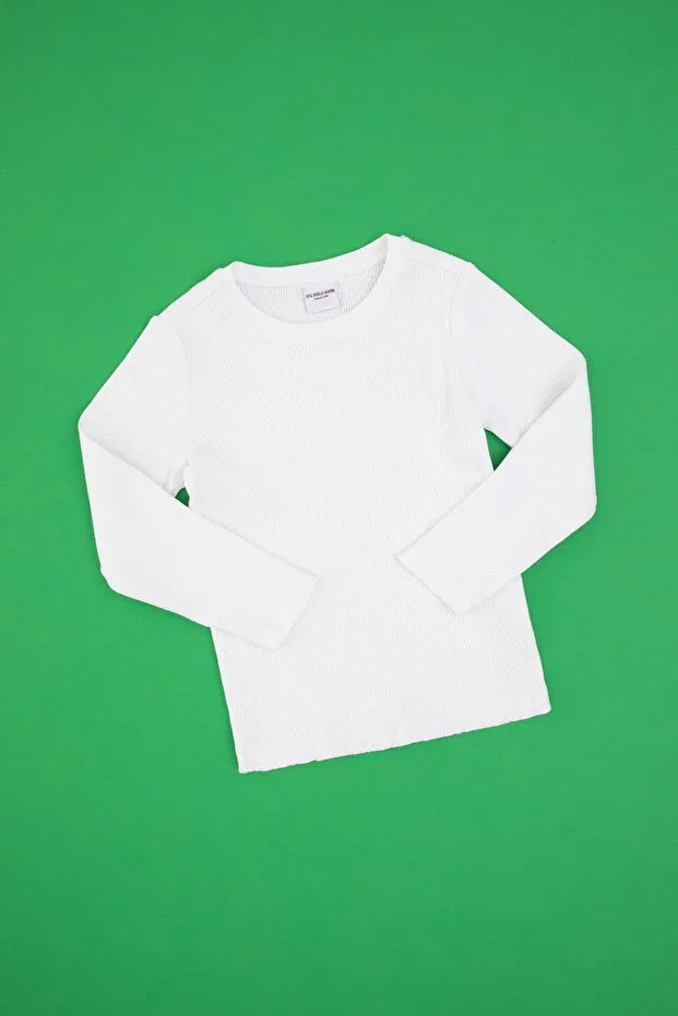 Детские свитшот для девочек с длинным рукавом U.S. Polo Assn., White — фото 3