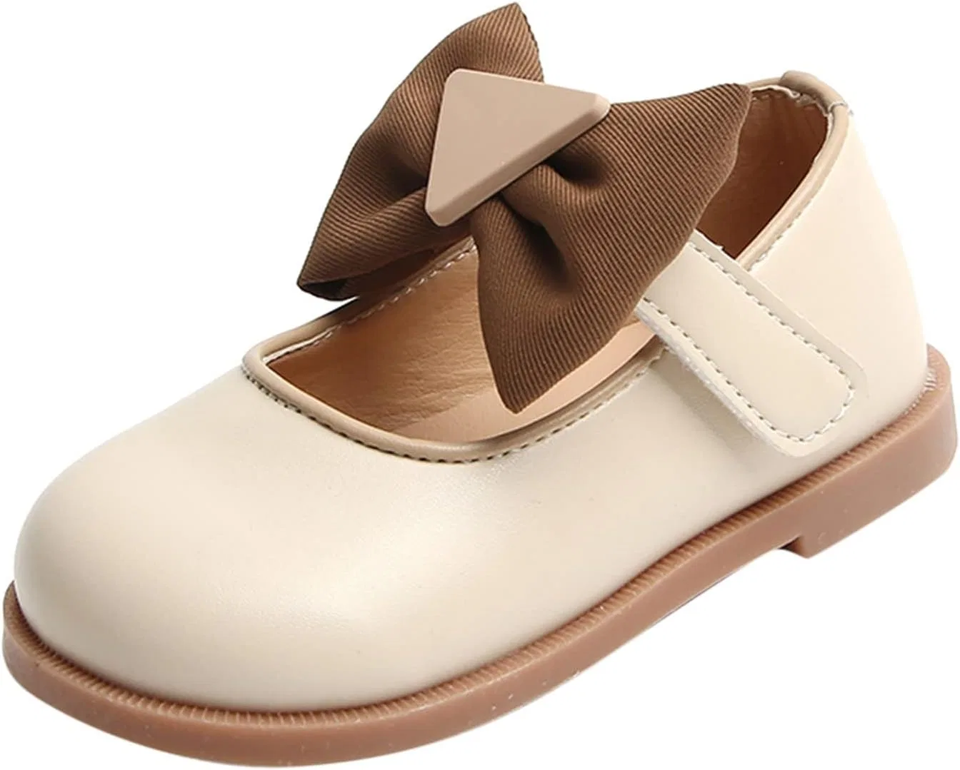 Детские зимние ботинки для девочек с бантом, Beige