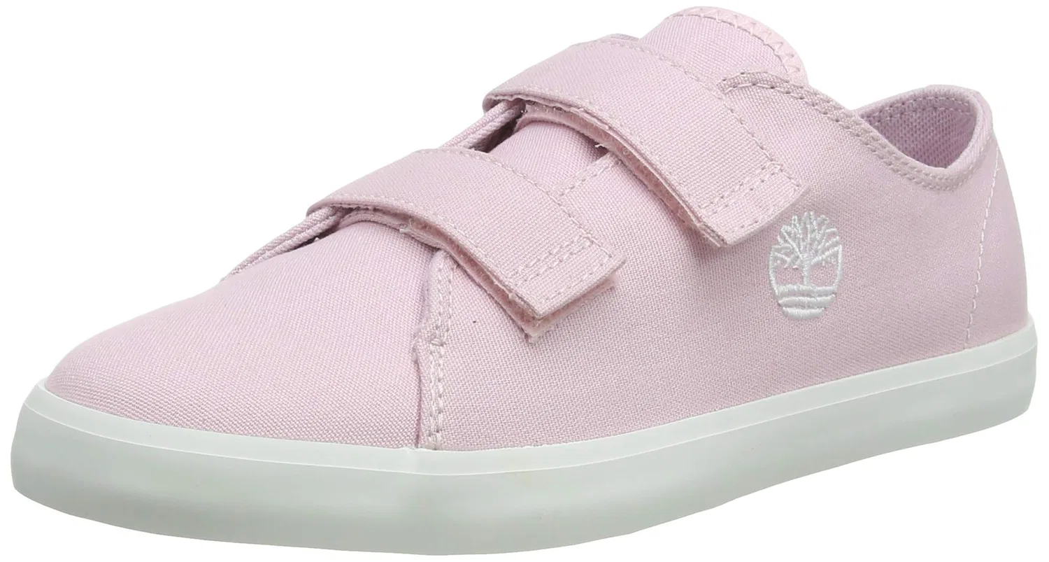 Детские кроссовки для мальчиков на липучке Newport Bay Canvas 2 Strap Oxford Timberland, Pink Light Pink