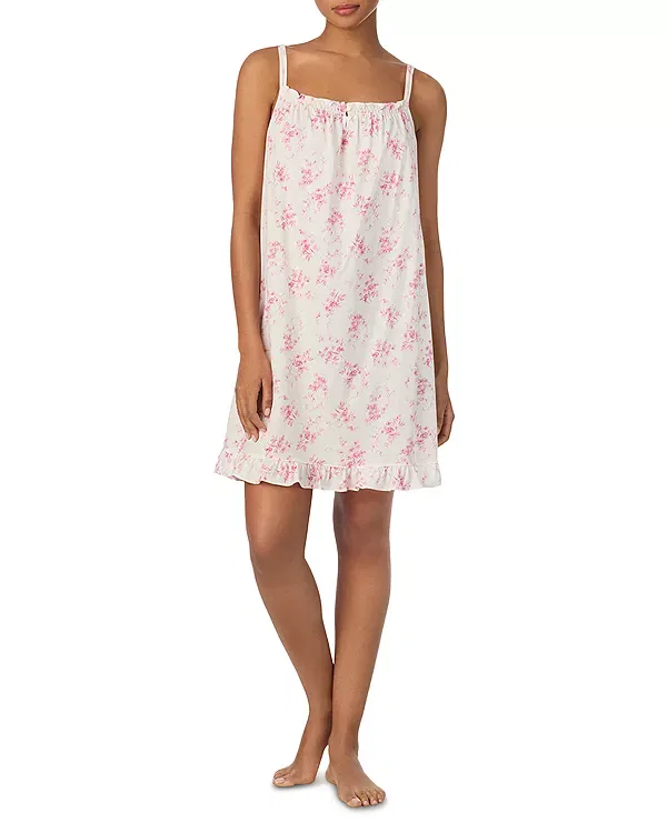 Женское платье для сна с принтом Ralph Lauren, Ivory Floral