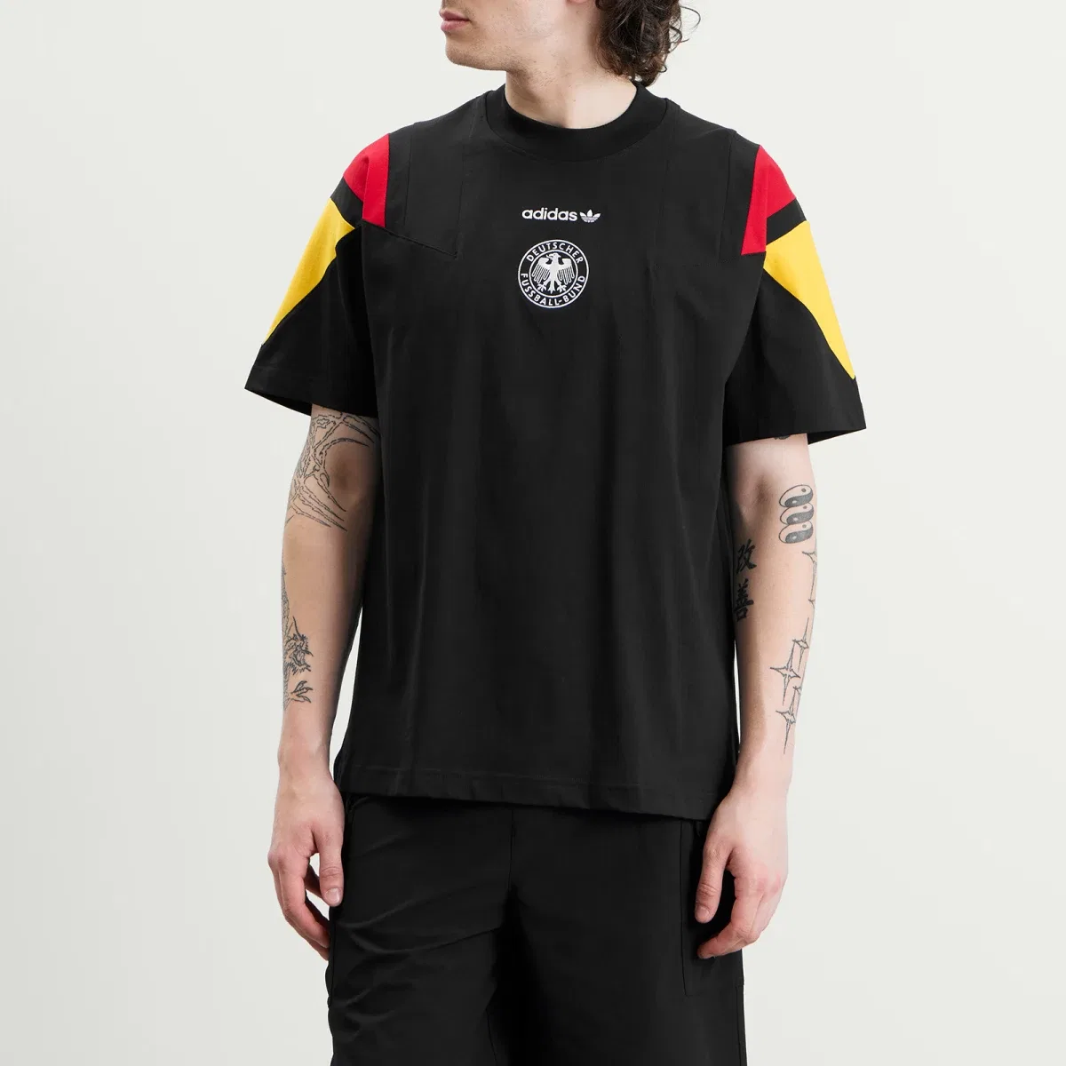 Футболка с длинным рукавом Dfb EQT T-Shirt Adidas, Black — фото 2