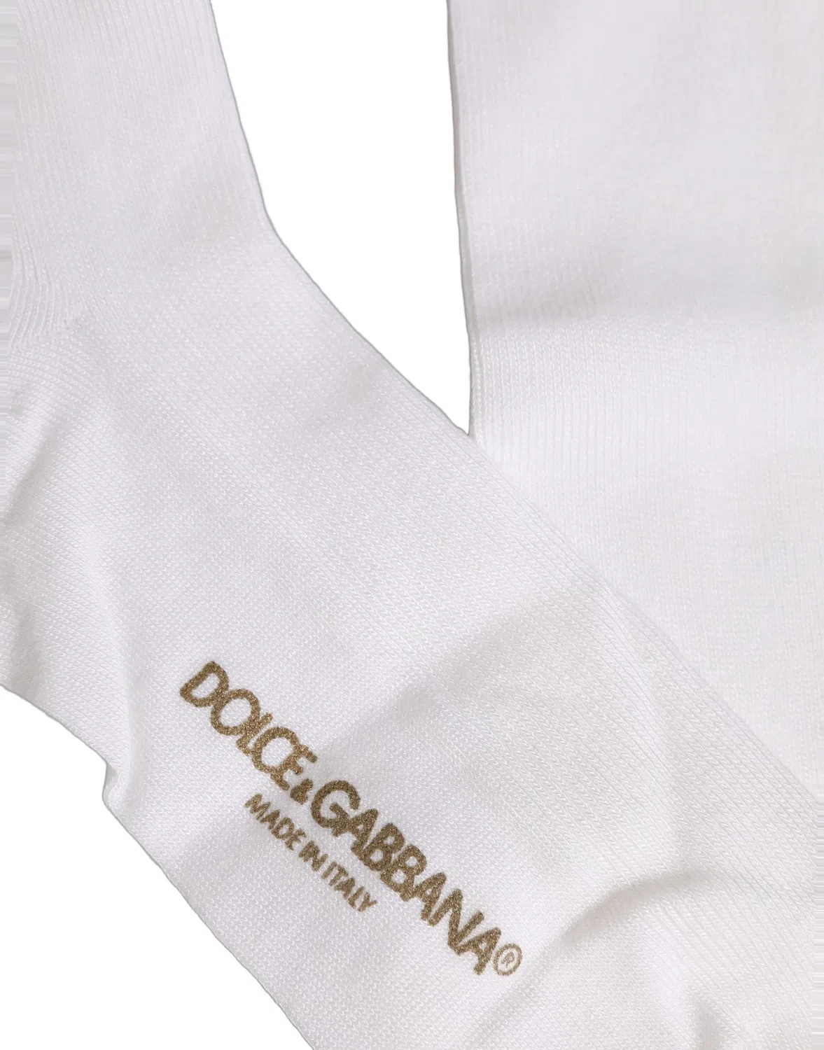 Мужские носки с логотипом до колена, Dolce & Gabbana, White