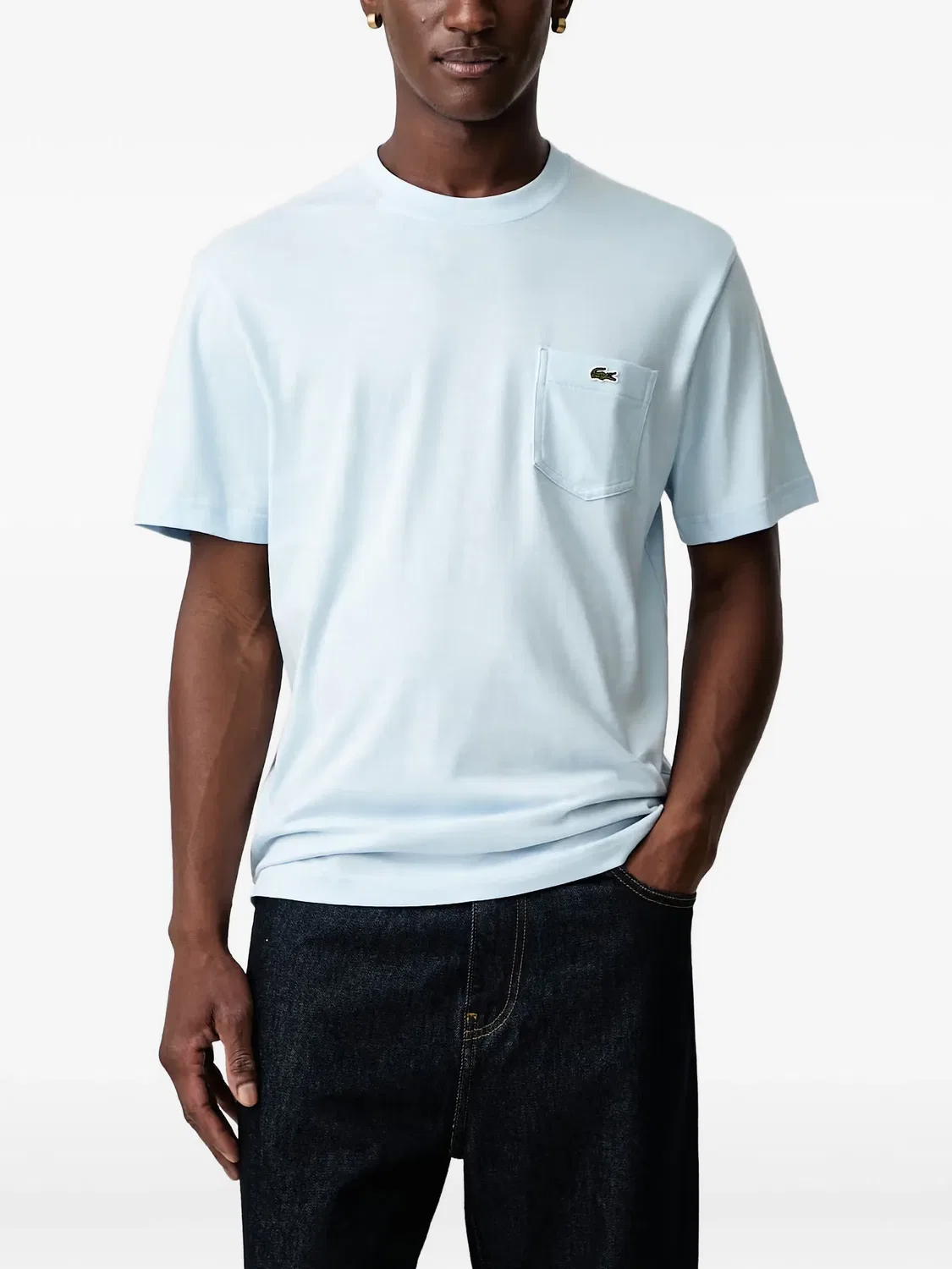 Lacoste Футболка с карманом и логотипом, синий