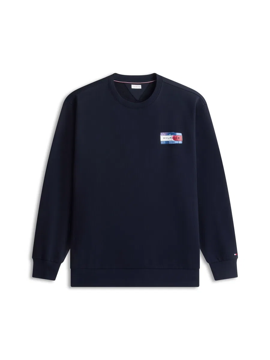Толстовка TOMMY HILFIGER темно-синего и небесно-голубого цвета