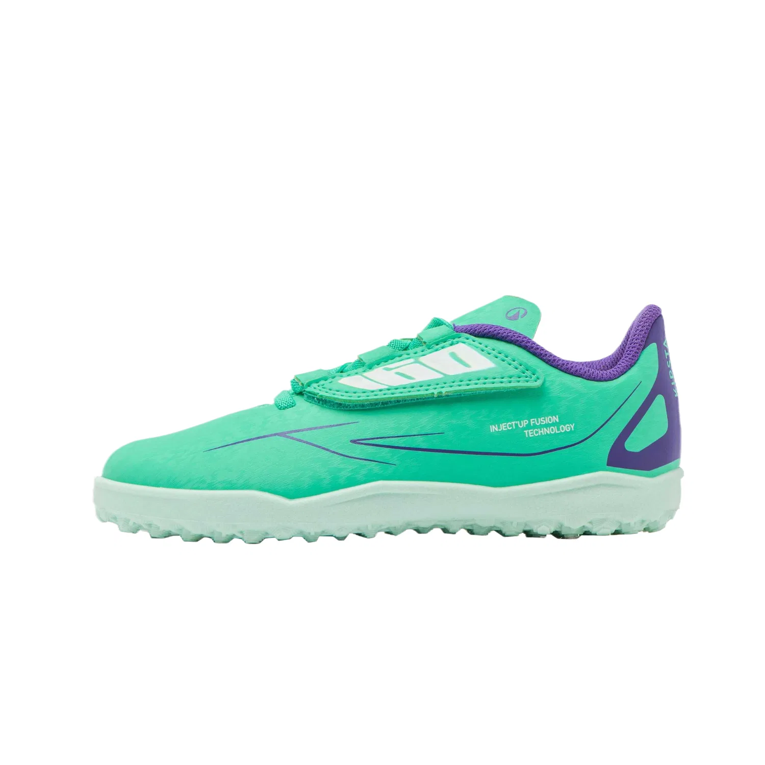 Детские футбольные бутсы с фиксирующей посадкой, размер 30 см, DECATHLON, Light Grass