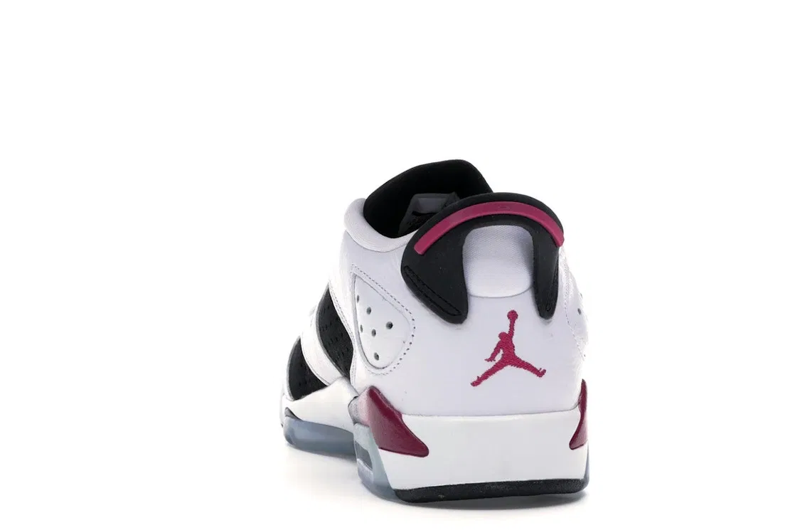 Детские кроссовки Lifestyle Джордан 6 Retro Low Jordan, White/Black-Fuchsia Flash — фото 4