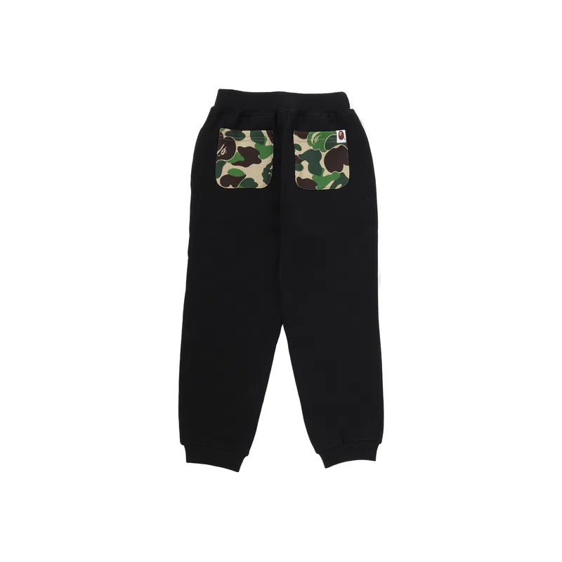 Детские трикотажные спортивные штаны A BATHING APE, Black BKX — фото 3