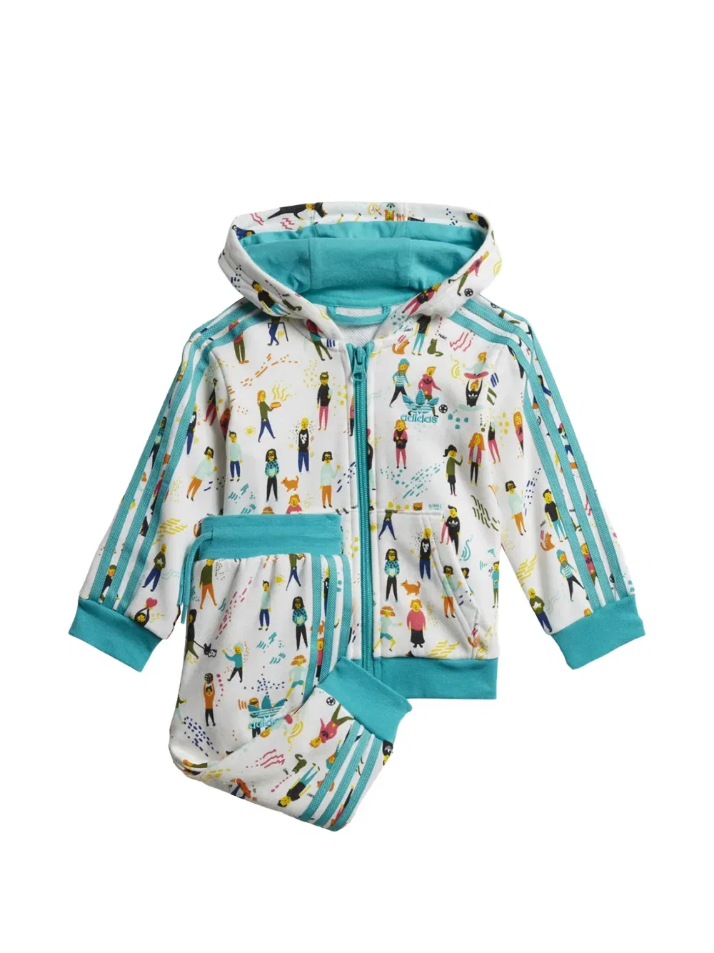 Костюм спортивный Adidas Kids, белый
