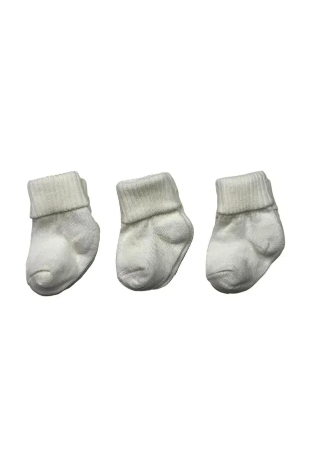 Детские носки для новорожденных хлопковые 3 шт. Neocotton, Ecru