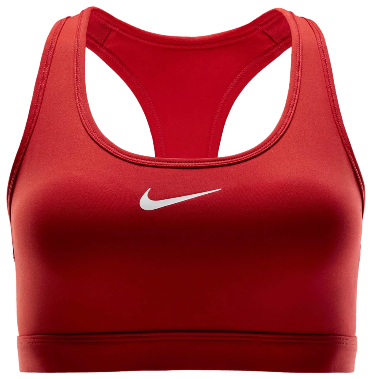 Спортивный бюстгальтер женский Dri-FIT Swoosh Medium Support Bra Nike, цвет University Red/White — фото 4