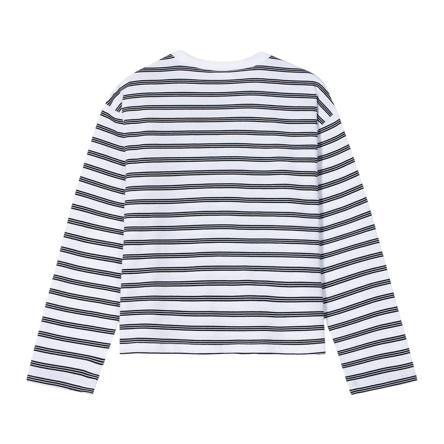 Женская футболка с круглым вырезом, с полоской, Levis, Black White Stripes — фото 3