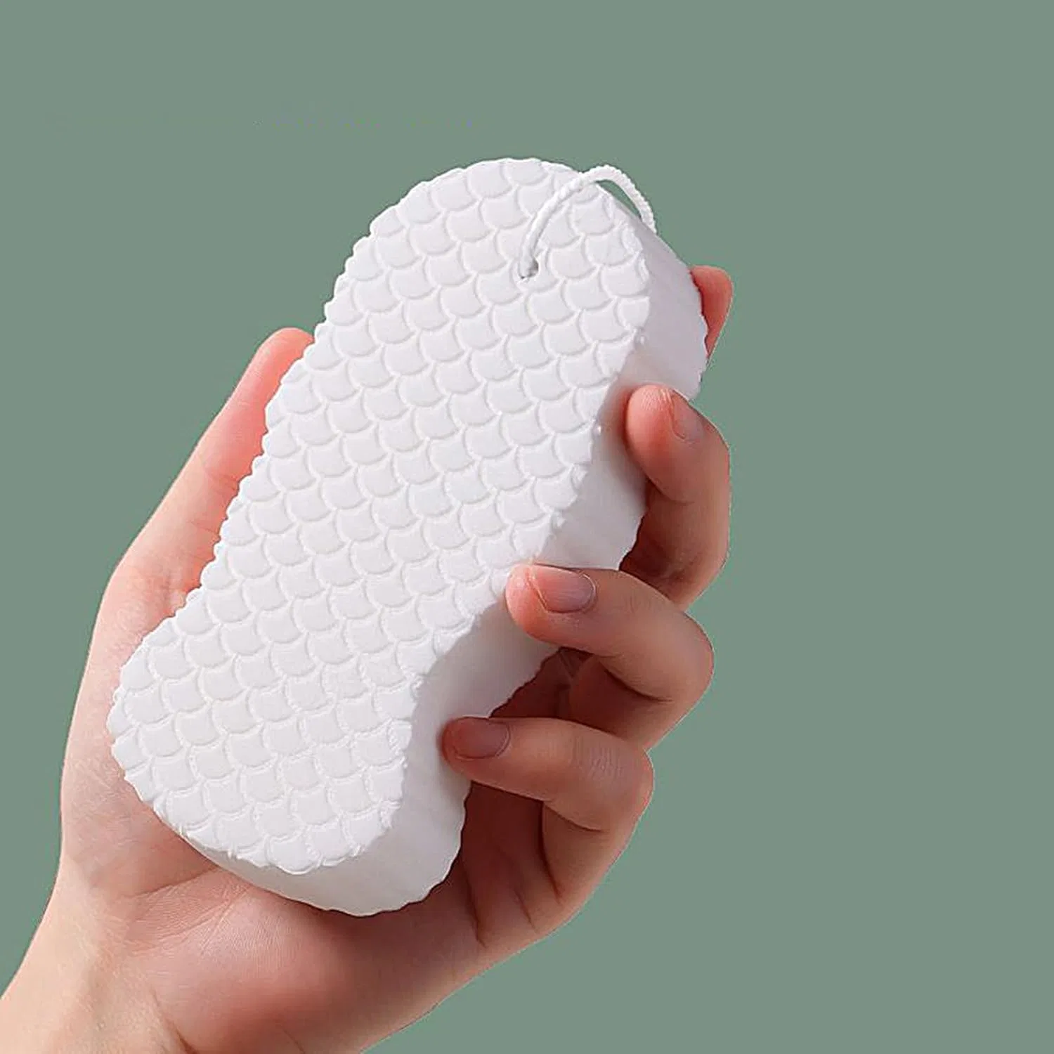 Мочалка для душа PVA, 12x6x2.3 см, Белый Generisch — фото 4
