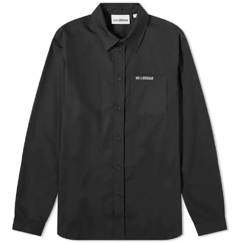 

Рубашка Han Kjobenhavn Logo Regular Fit, черный