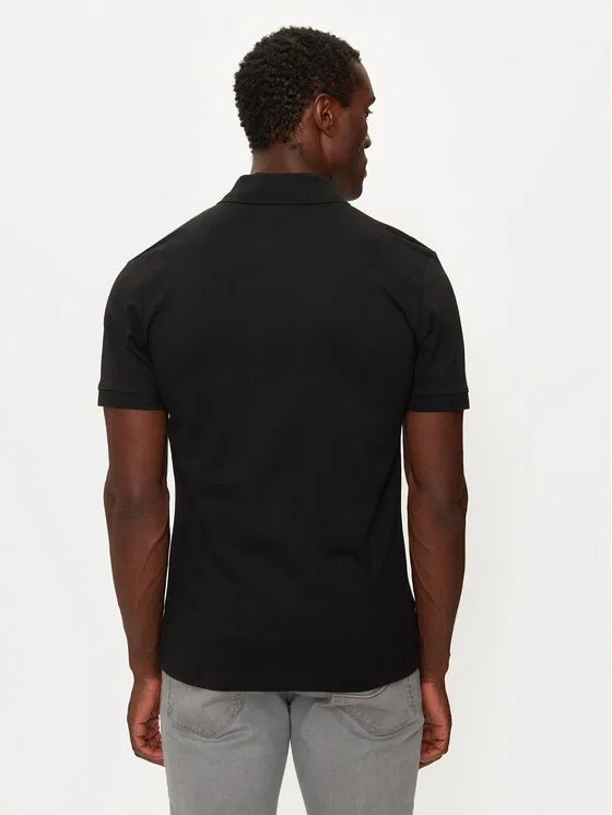 Поло slim fit Passenger Boss, черный — фото 3