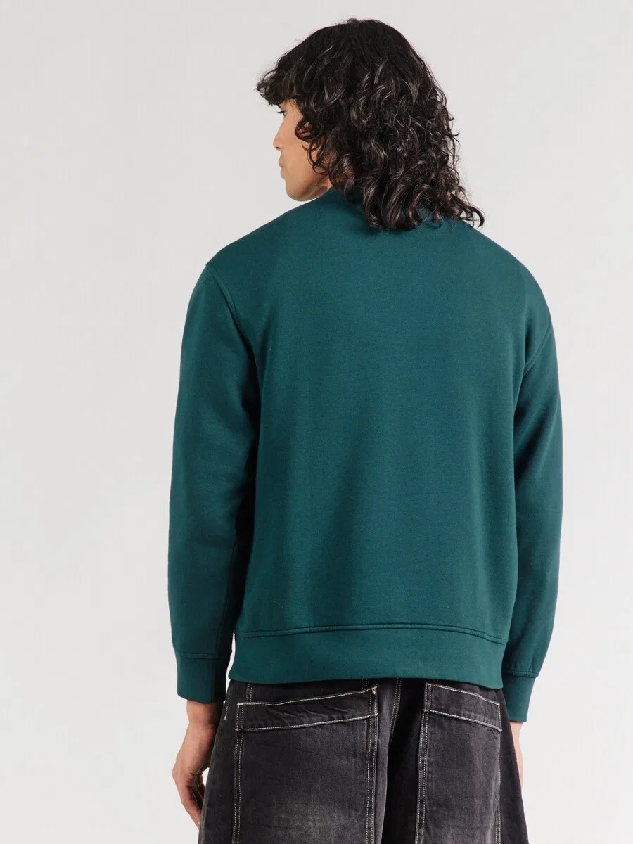 Толстовка LEVI'S 'Levi's Sweats Crew' темно-зеленого цвета — фото 4