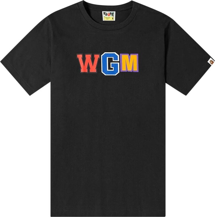 

Футболка BAPE WGM Shark T-Shirt 'Black', черный