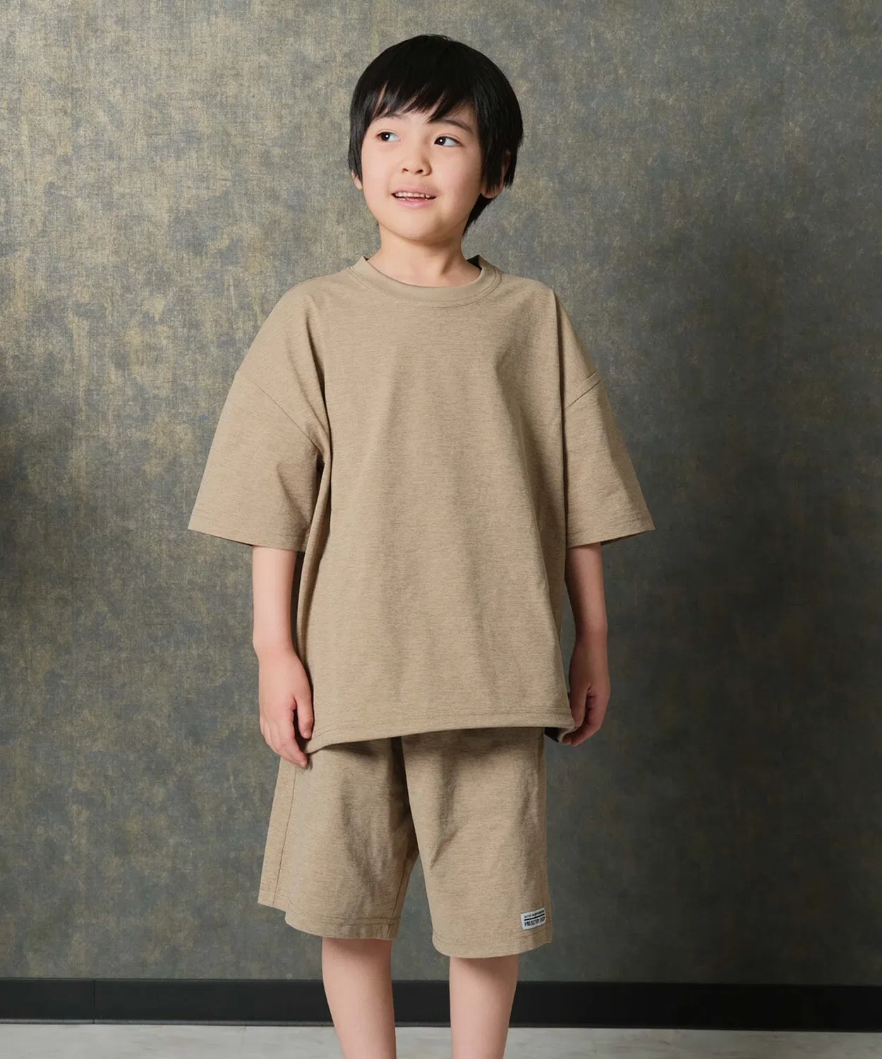 Детский комплект из куртки и брюк без принта, модель Multi Function THE CASUAL, Beige