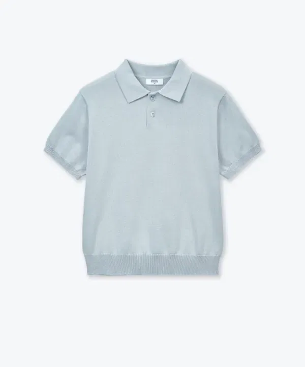 Водолазка из супимы хлопка, Polo, Musinsa Standard Kids, светло-голубой — фото 3