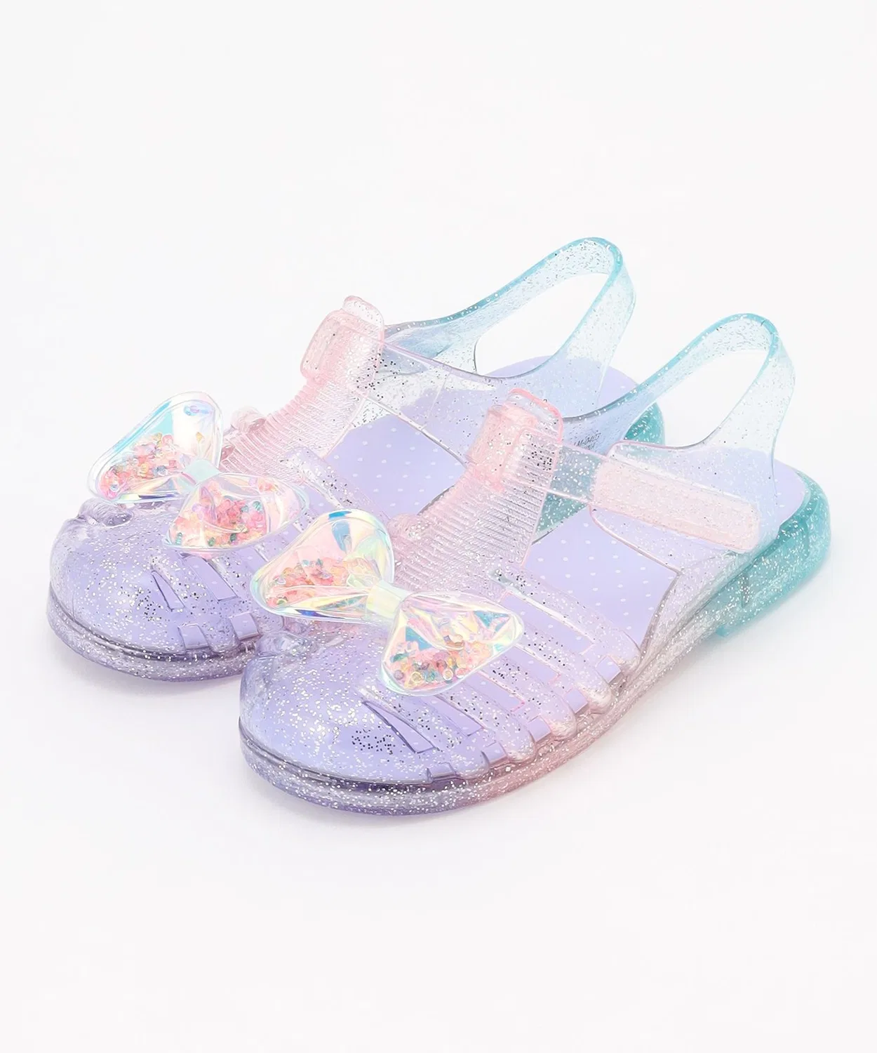 Детские сандалии с блестками и бантом ANY , Lilac