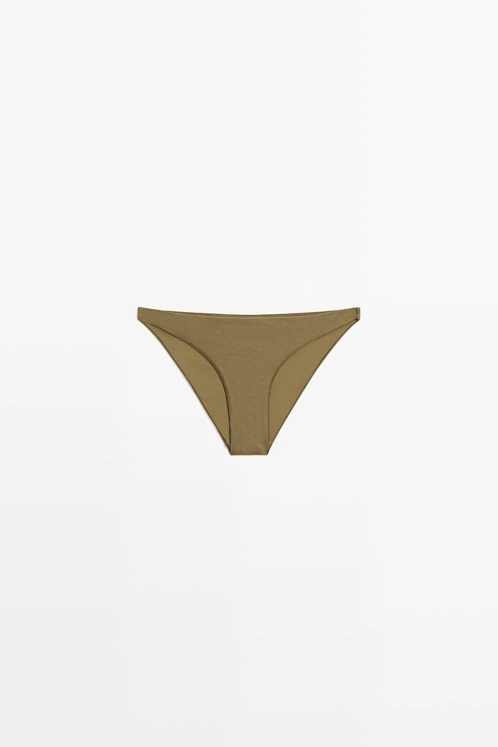 Плавки бикини Massimo Dutti, для плавания, хаки — фото 2