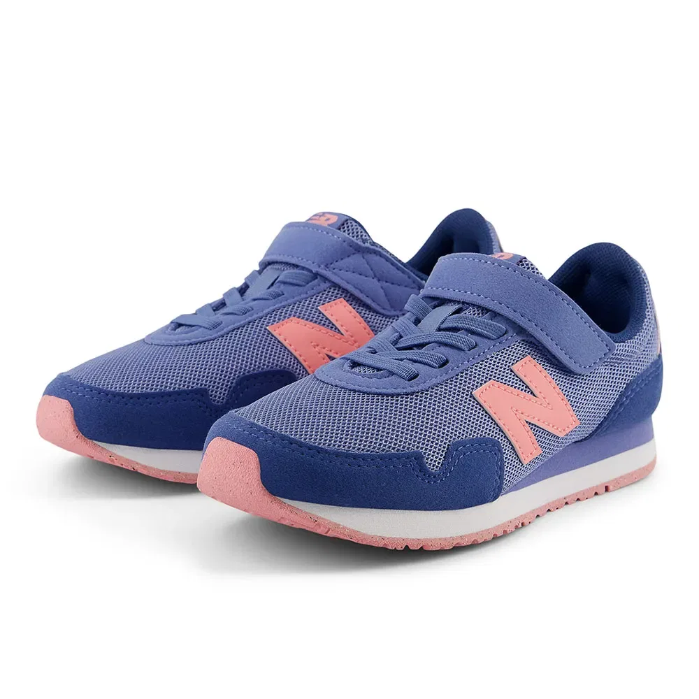 Кроссовки на липучке 323 New Balance, синий — фото 2