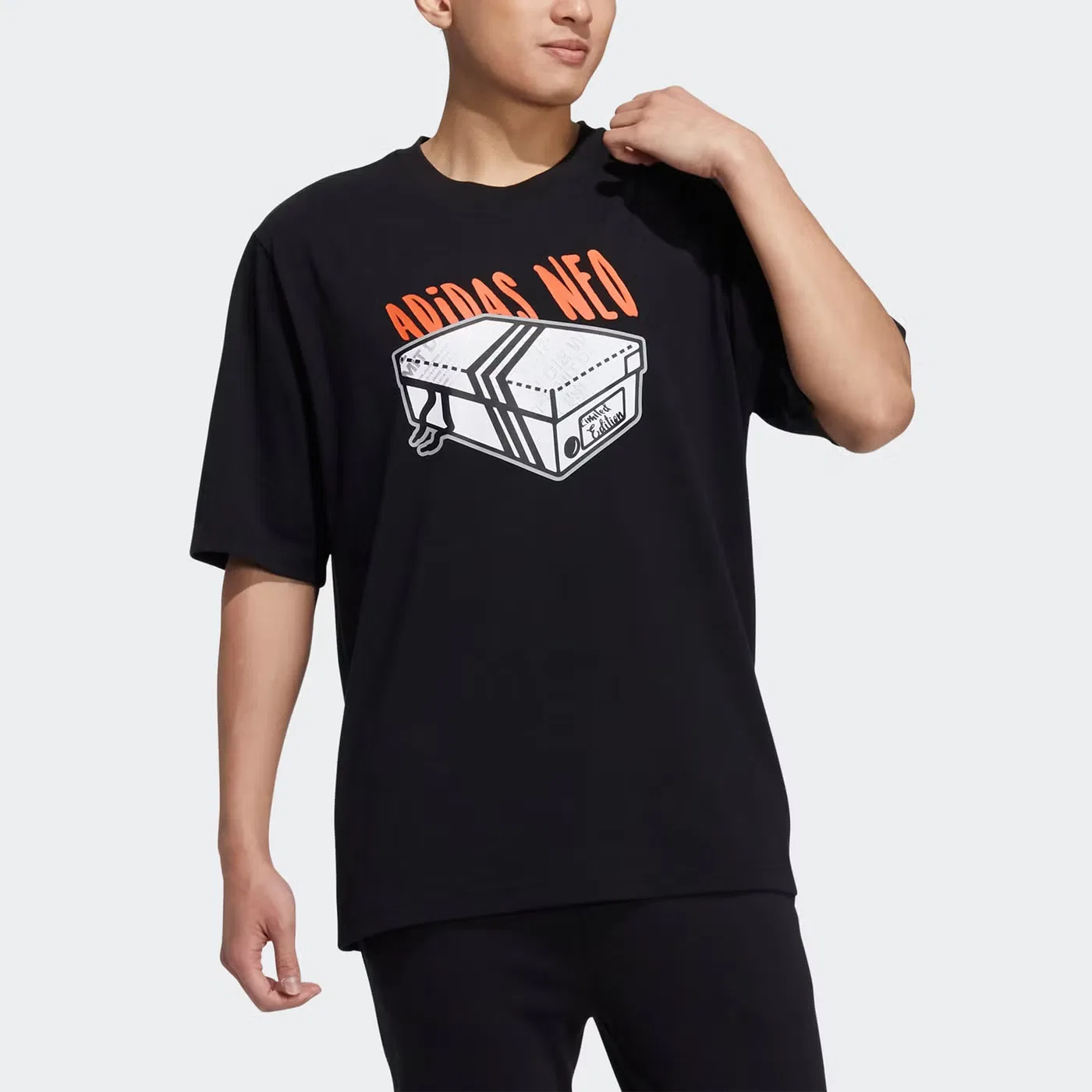 Футболка с коротким рукавом Neo M Brlv Tee1 Adidas, черный — фото 2