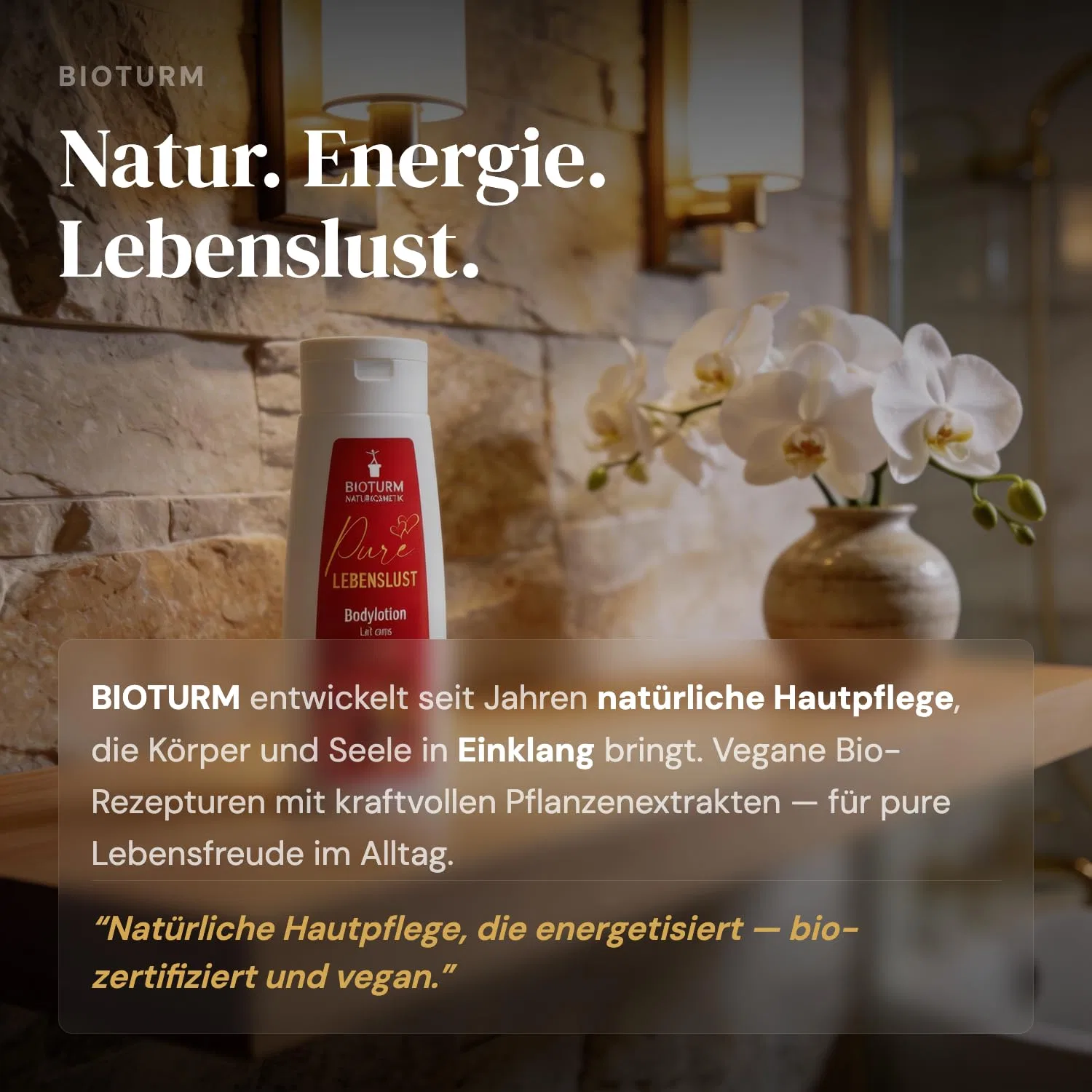 Веганский лосьон для тела BIOTURM Granatapfel «Pure Lebenslust» с био-маслом ши Bioturm — фото 3