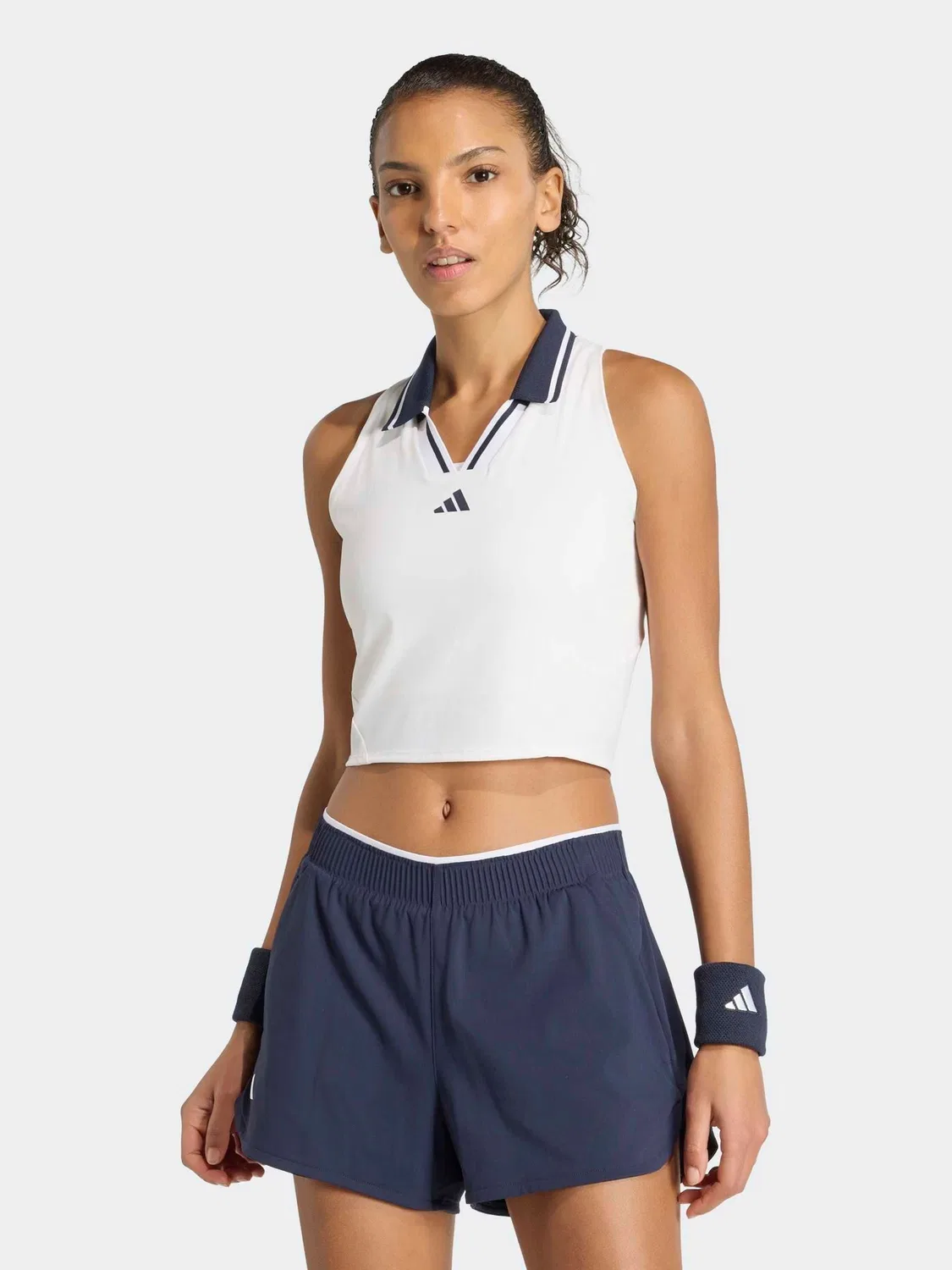 Топ теннисный Crop Tank Pro adidas, белый