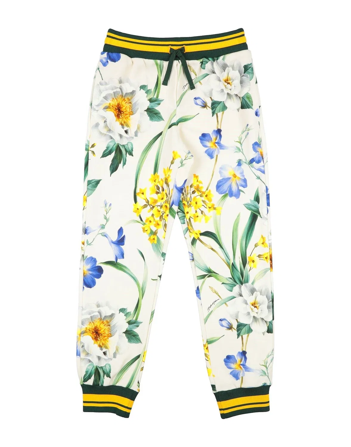 Подростковые спортивные брюки для девочек с принтом Dolce&Gabbana, айвори