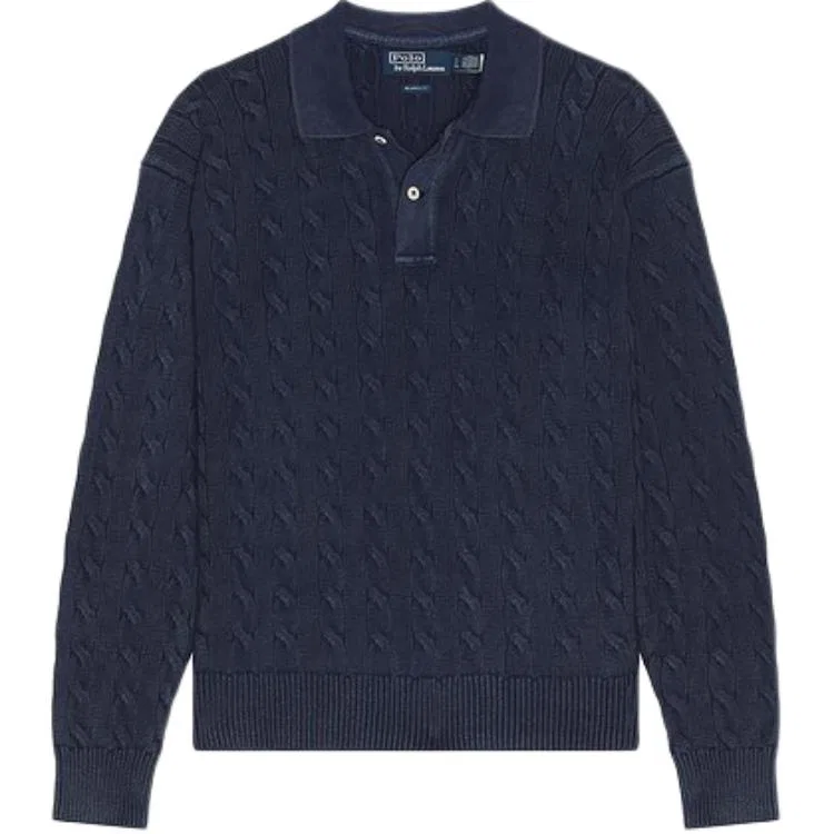 Мужское вязаное изделие стандартного кроя Blue Polo Ralph Lauren