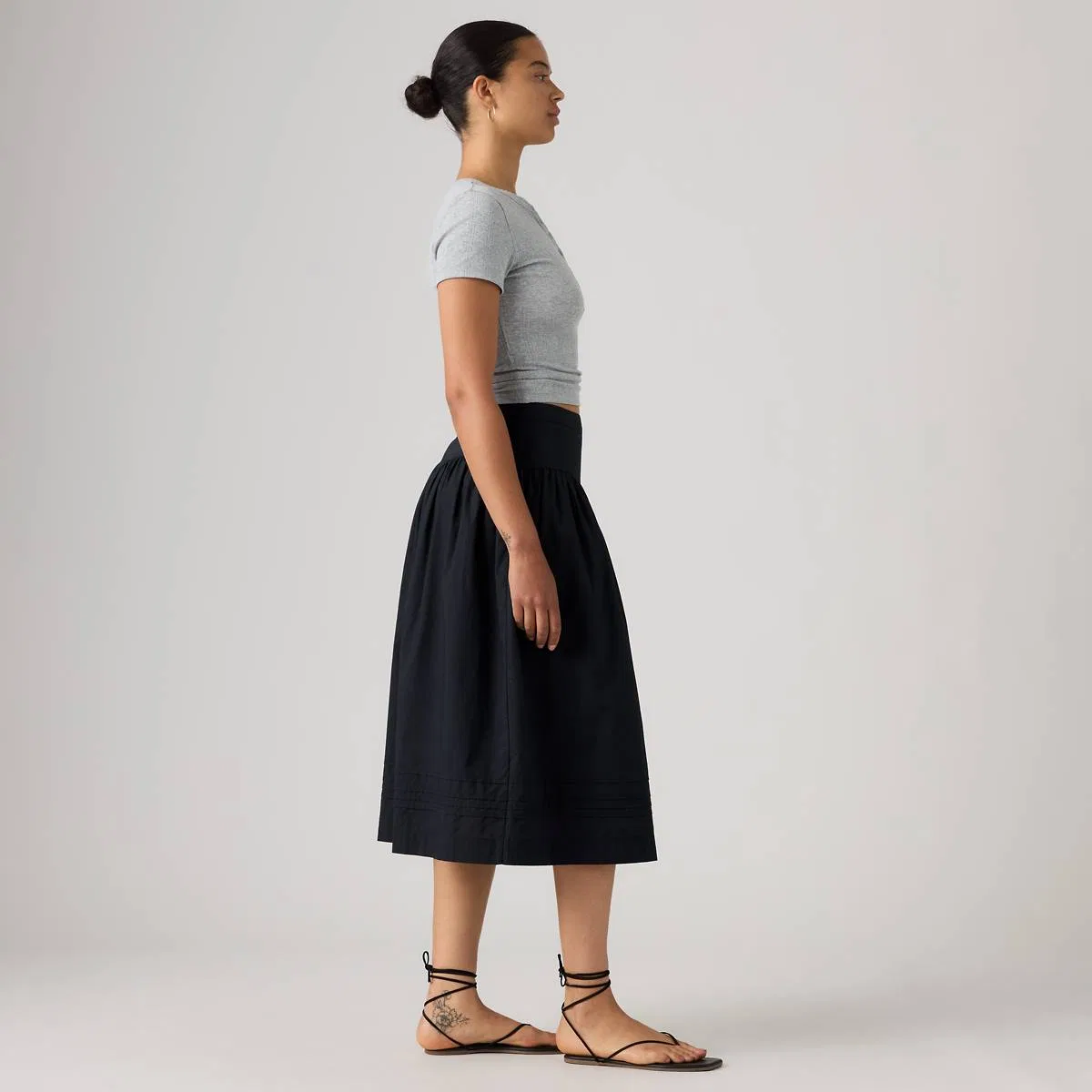 Юбка миди Brionna Levi's, Anthracite Night - Black — фото 4