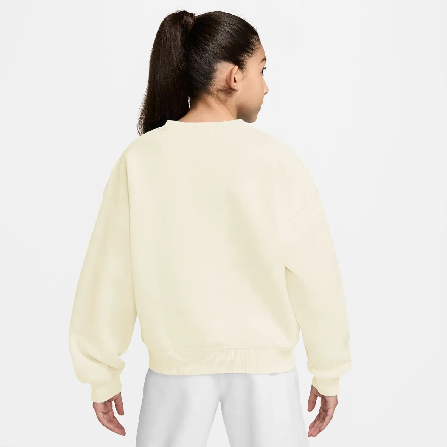 Детское худи оверсайз Nike Sportswear Studio Flc Bxy Os Lbr, Blanco — фото 2
