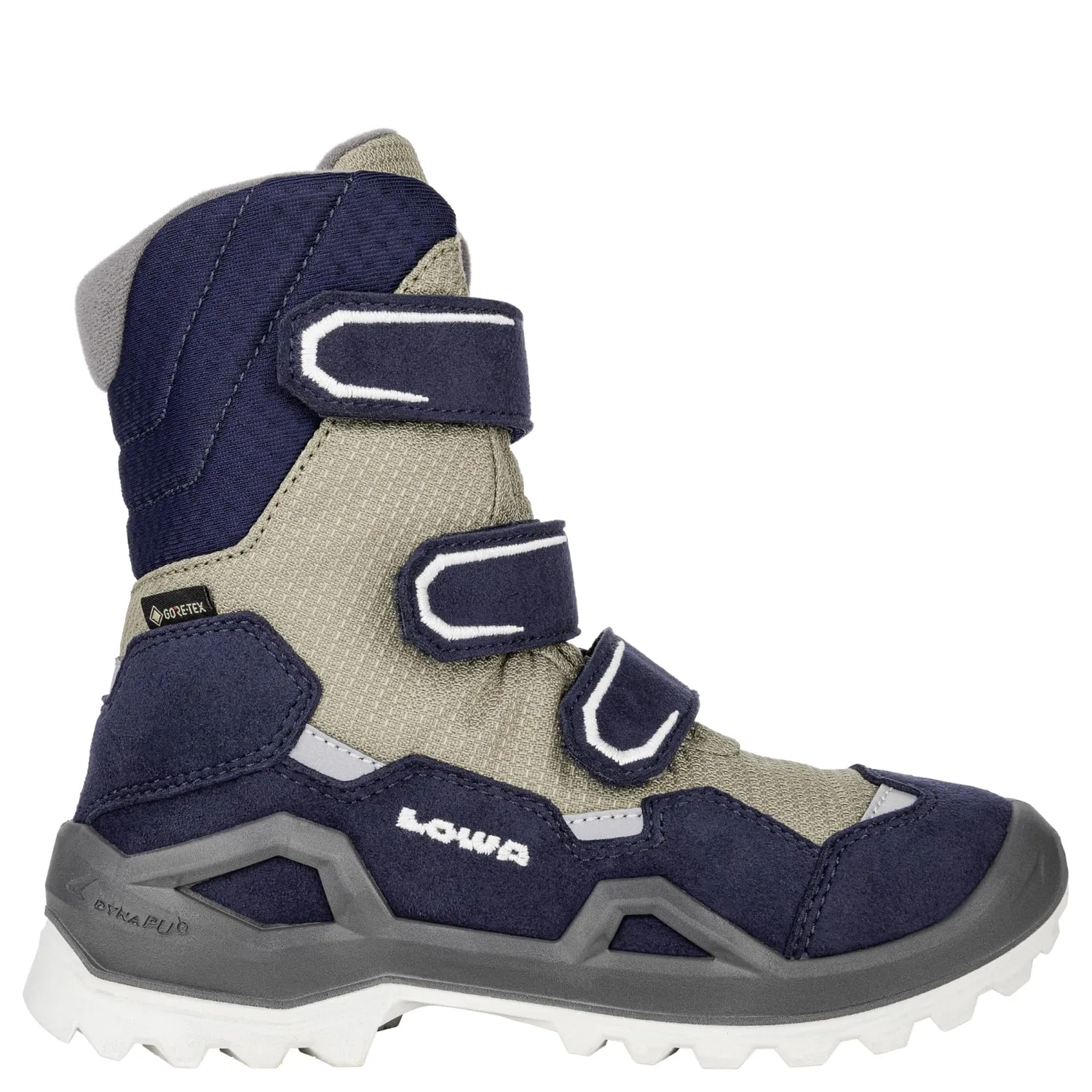 Детские ботинки для мальчиков с мембраной Milo GTX Hi LOWA, Navy Dune