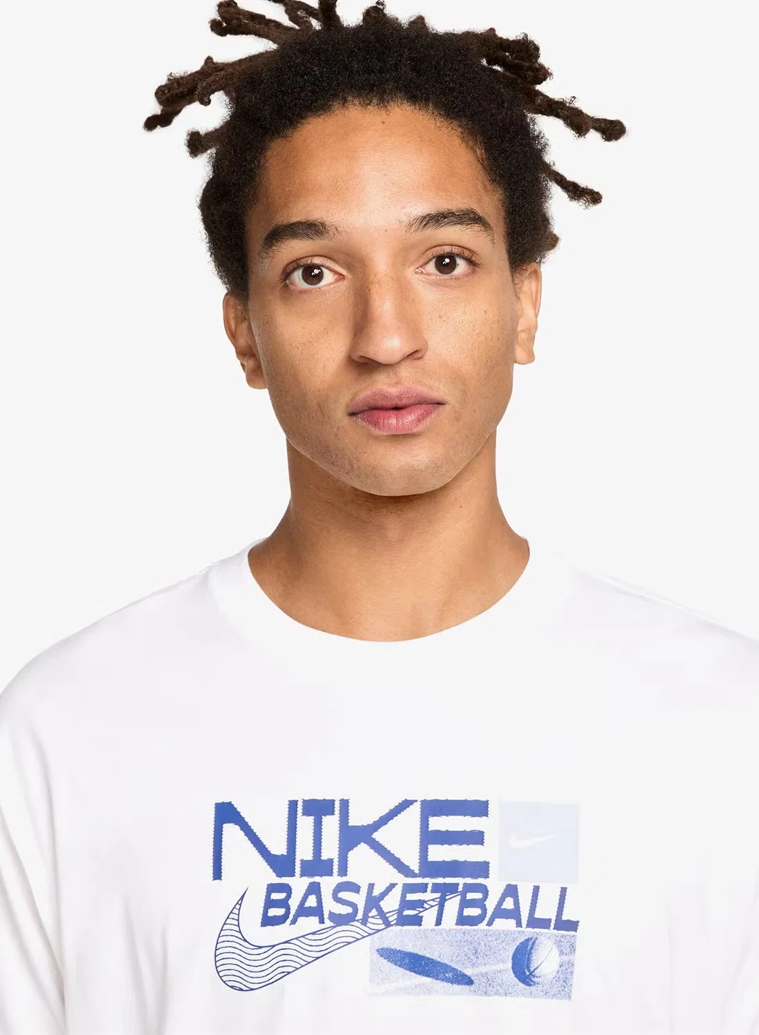 Футболка свободного кроя Nike, белая — фото 3