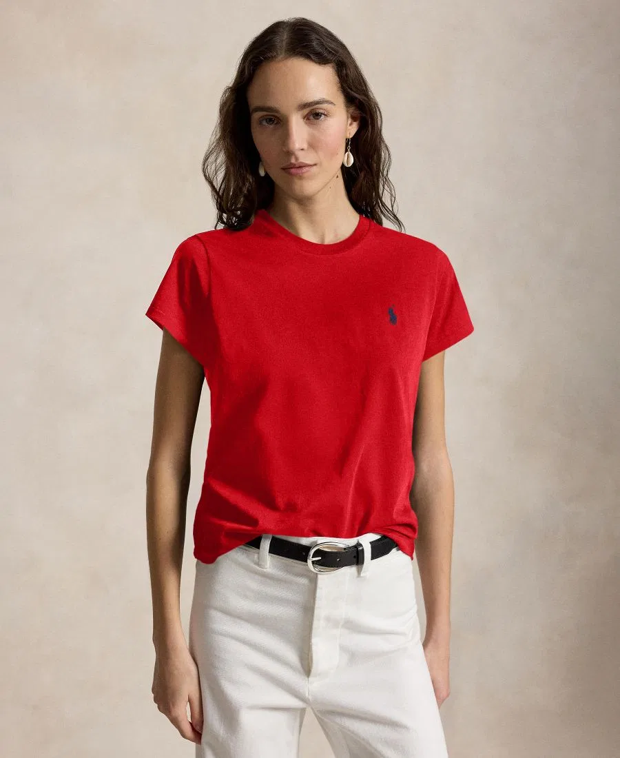 Женская футболка с круглым вырезом Polo Ralph Lauren, Very Red
