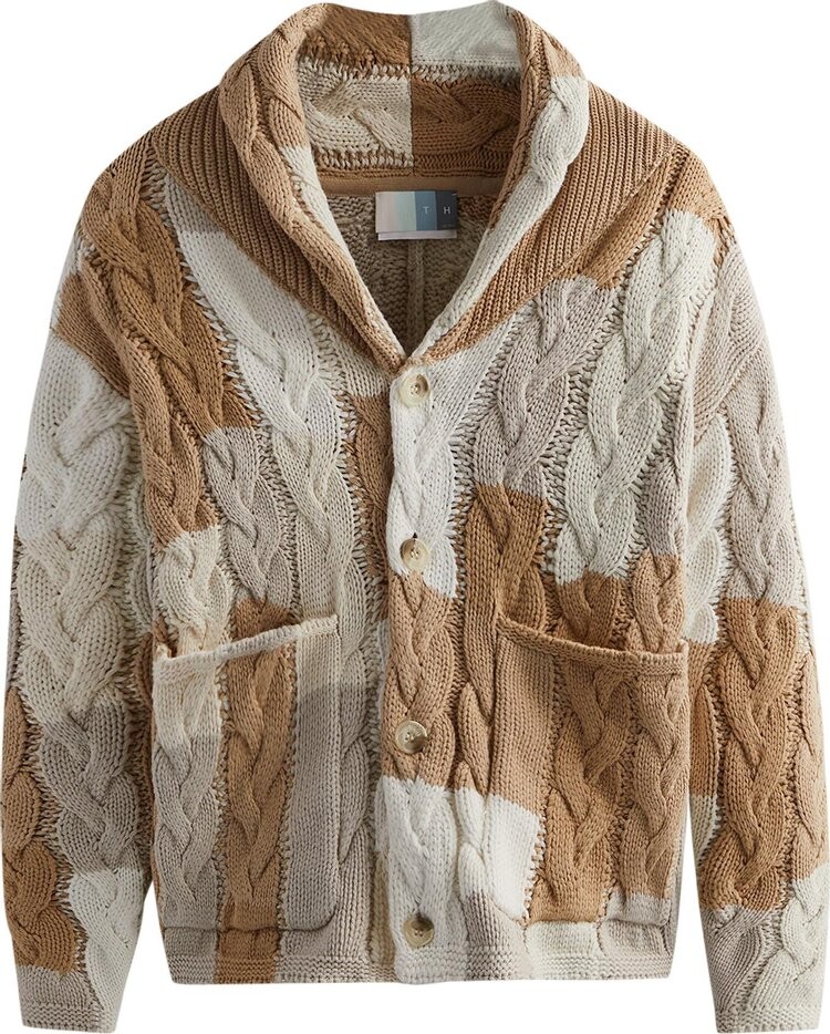 

Кардиган Kith Patchwork Cable Becker Cardigan 'Canvas', разноцветный, Серый, Кардиган Kith Patchwork Cable Becker Cardigan 'Canvas', разноцветный