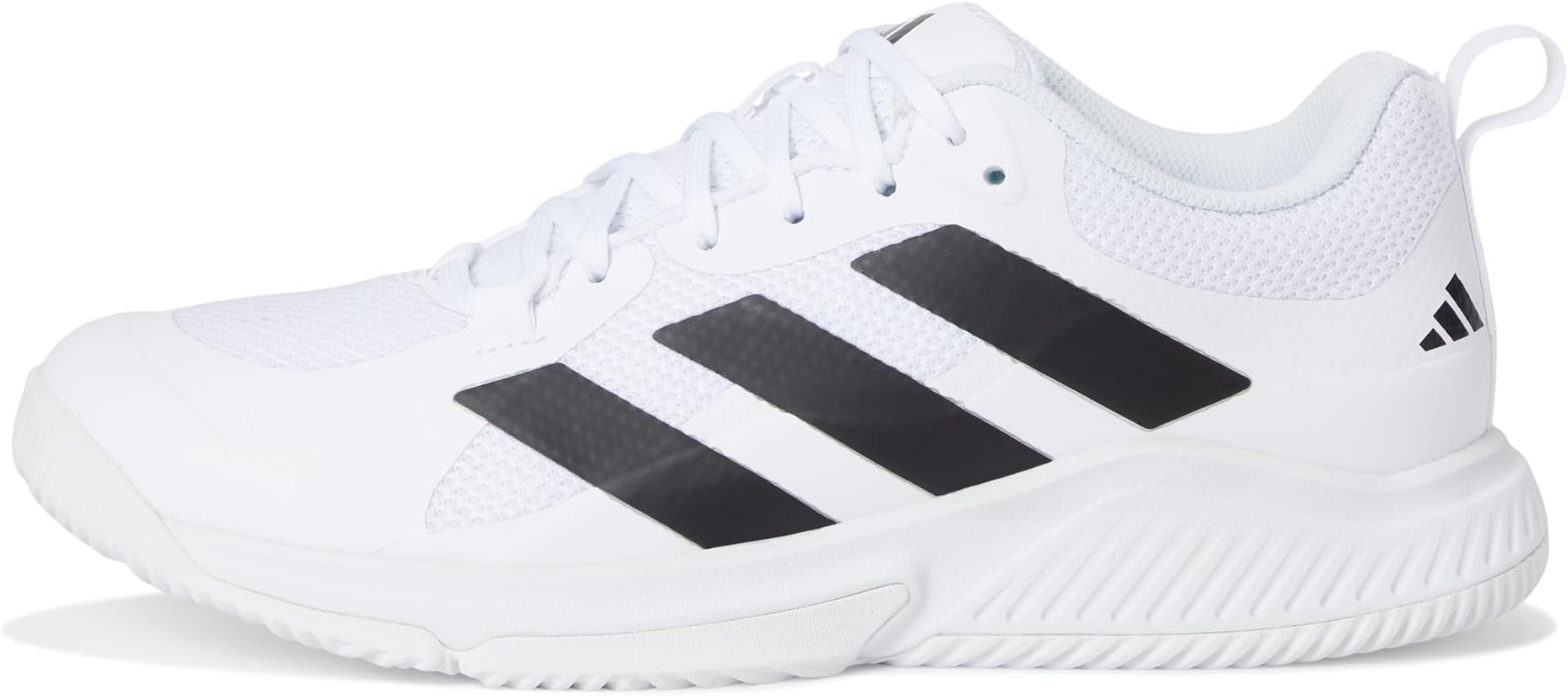 Кроссовки adidas Men's Court Team Bounce 2.0 Volleyball Shoes, White/Black/White — фото 4