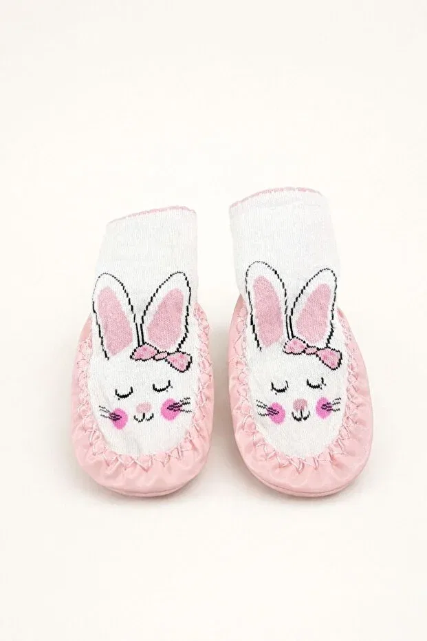 Детские носки-пинетки с принтом Basics Numix Baby Kids, Light Pink — фото 2