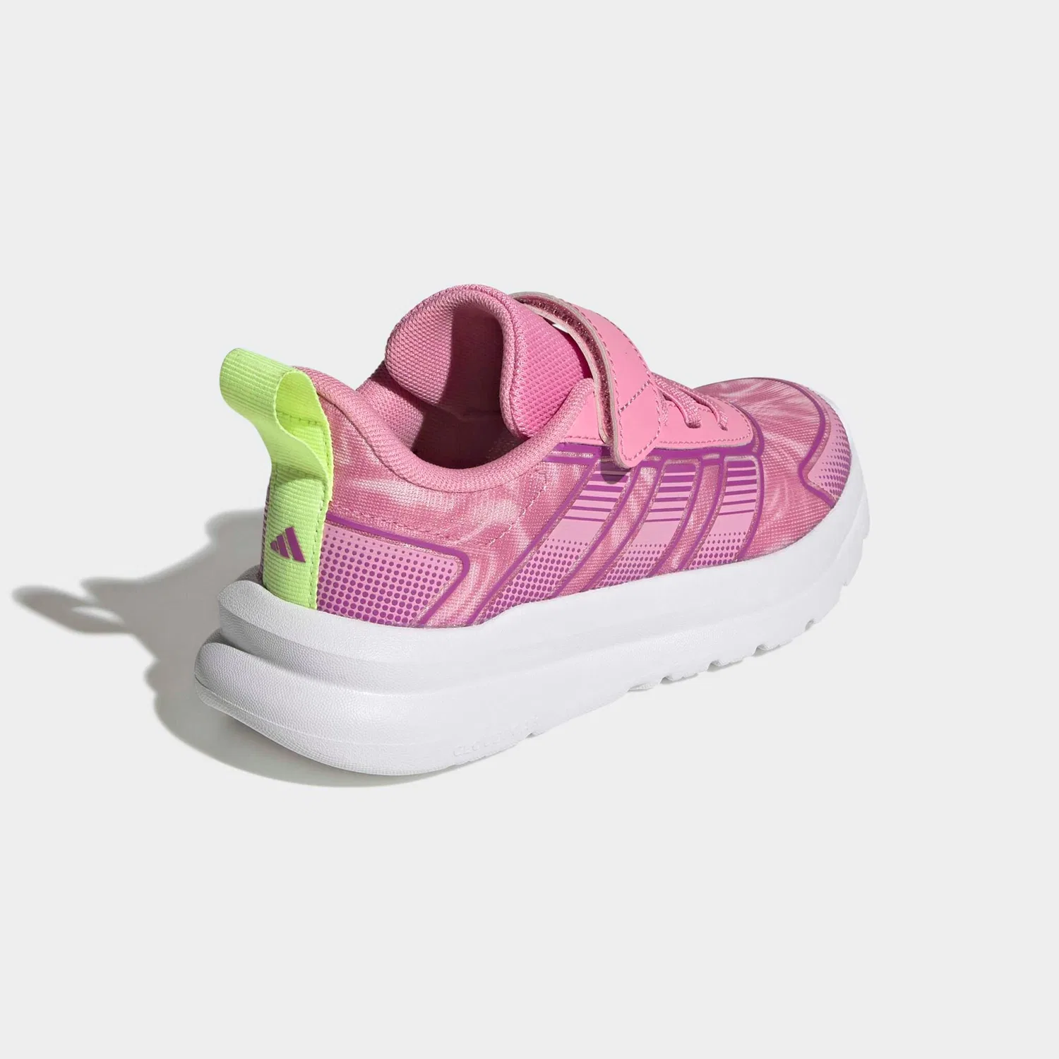 Детские кроссовки с графическим принтом Tensaur Run 4.0 Adidas, St Tropic Bloom/Purple Burst/Hi-Res Yellow — фото 4
