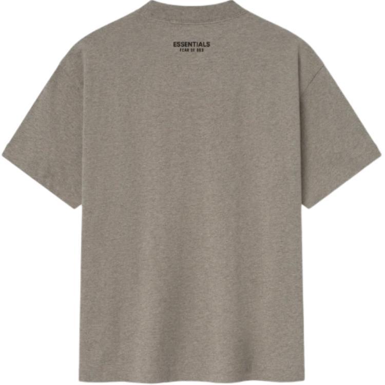 Футболка Cotton 'Homestead Heather' Fear Of God Essentials, oat серый/homestead heather — фото 2
