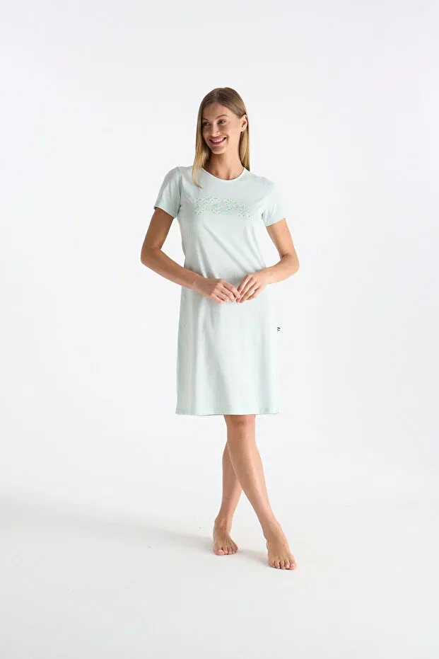 Женская ночная рубашка с коротким рукавом U.S. Polo Assn., Mint