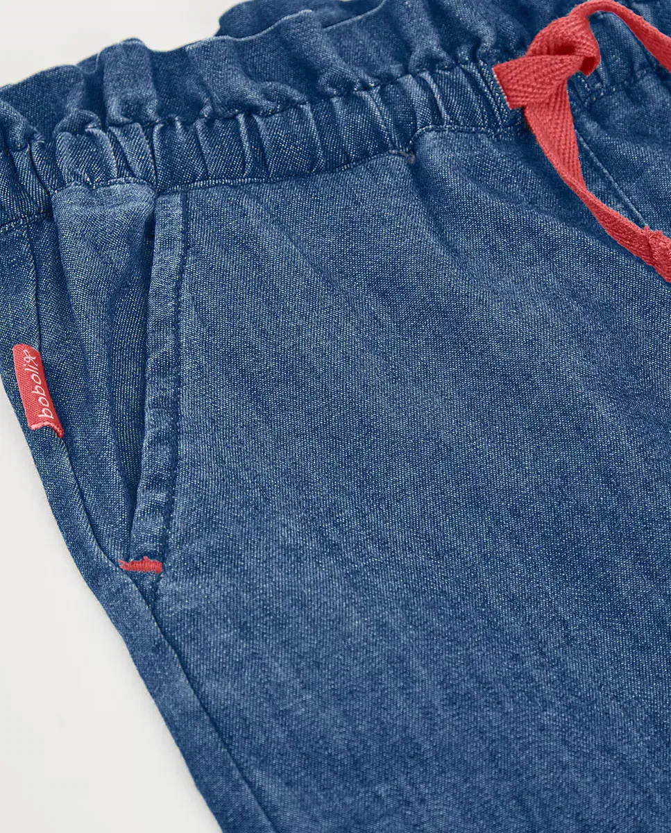 Детские шорты для девочек джинсовые Boboli, Denim — фото 2
